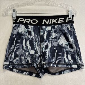 Nike Pro Dri-FIT Bike Shorts Abstract Print Athletic Compression Women's Medium